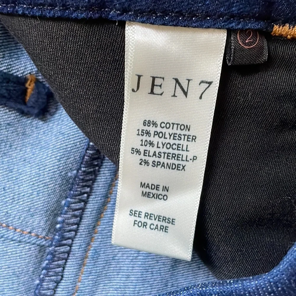 Gen7 for all mankind button down dark wash denim pencil skirt - Picture 8 of 11